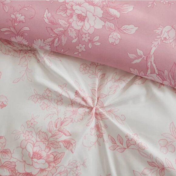 NWT Armoire Collection Toile Floral Coquette Comforter Full/Queen - Picture 4 of 7